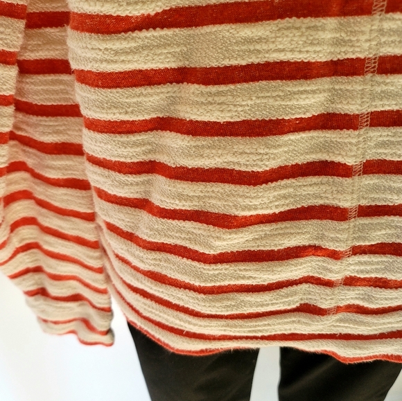 Gap Women's Red & White Striped Full Zip Hoodie Size M - Picture 7 of 10